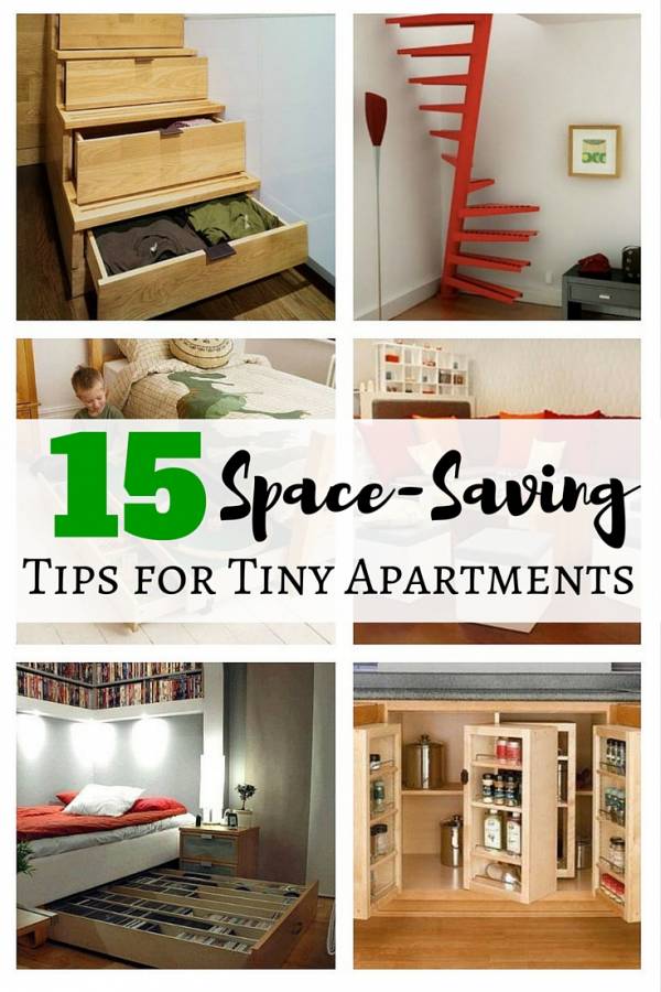 15 Space-Saving Tips for Tiny Apartments - The Budget Diet