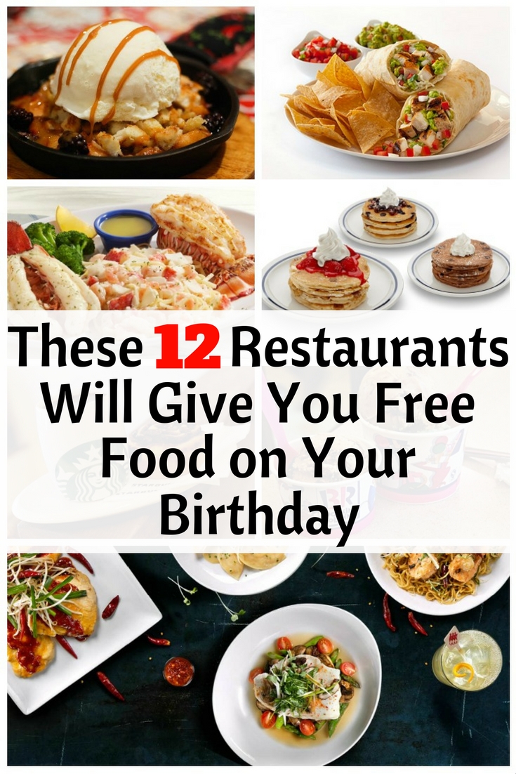 These 12 Restaurants Will Give You Free Food on Your Birthday The