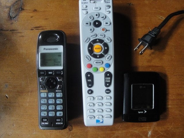 phone, remote, cell phone, plug