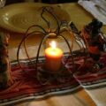 pumpkin candle holder