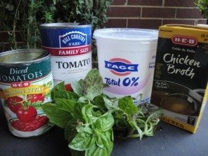 healthy tomato basil soup