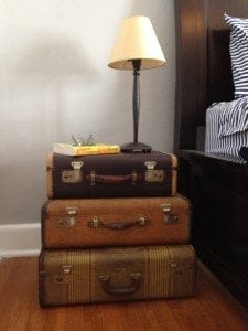 how to make a suitcase table