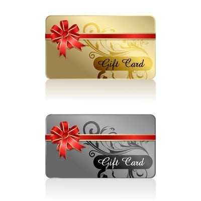 unused gift cards