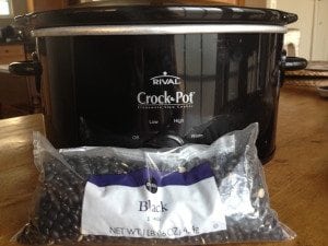 cooking beans in a crock pot
