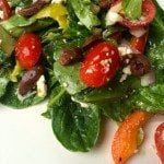 greek spinach salad recipe with homemade dressing