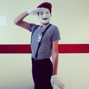 homemade mime halloween costume