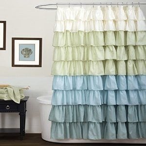 Let ruffles add texture to your bed or bath.