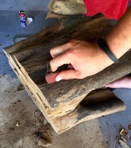 how to make a tree stump coffee table