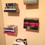 how to build DIY floating bookshelves