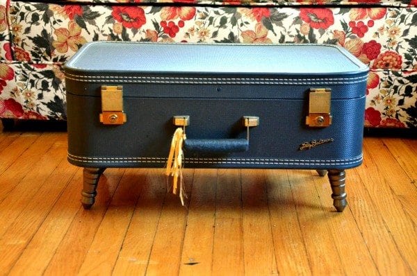 suitcase table