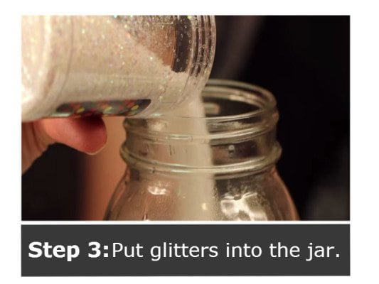 Diy glitter jar