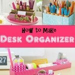 DIY desk organizer