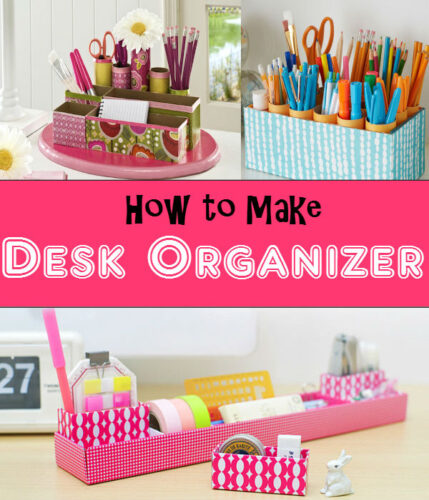 Keep you Workspace Organize with DIY Desk Organizer - The Budget Diet