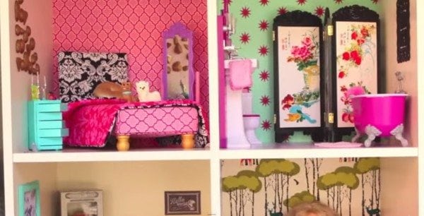 diy bookshelf dollhouse