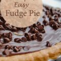 Fudge Pie is frugal because it's made with ingredients that we almost always have on hand! If you need to satisfy your chocolate craving make a Fudge Pie! Totally indulge by serving with ice cream and hot fudge!