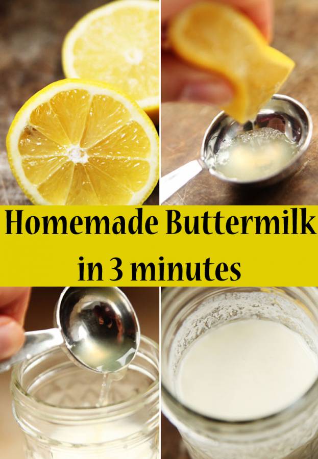 How many times have you had to buy a quart of buttermilk when you really only needed 1 cup for your recipe? It's quick, easy and cheap to make your own buttermilk, and you can make exactly the amount you need!