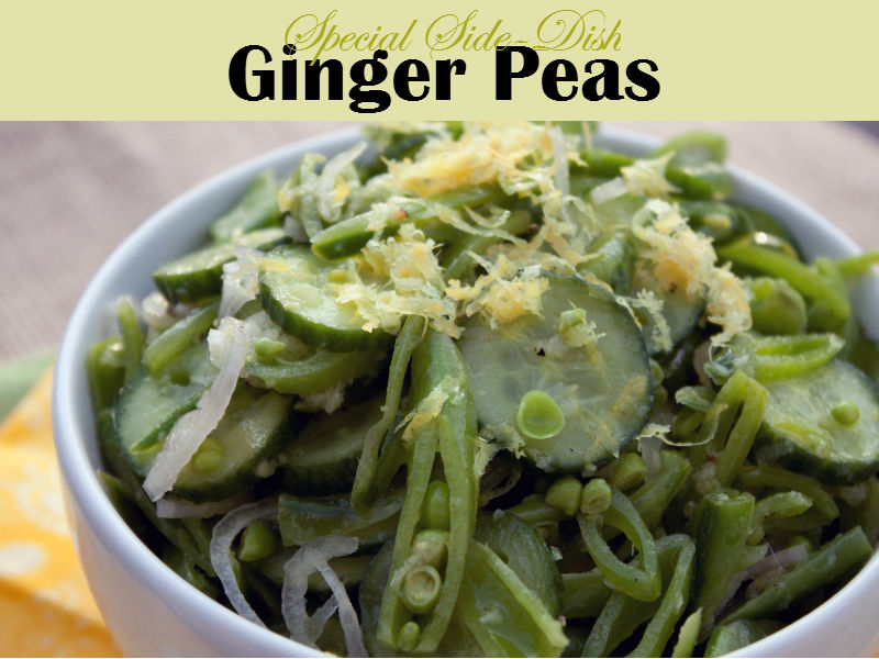 Ginger peas is a nutritious side dish. With this meal, fresh peas are recommended to fully experience its amazing healthy benefits.