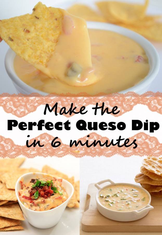 Chips and Queso are a must-have at a Super Bowl Party, and you’ll love this quick and delicious White Queso Recipe.