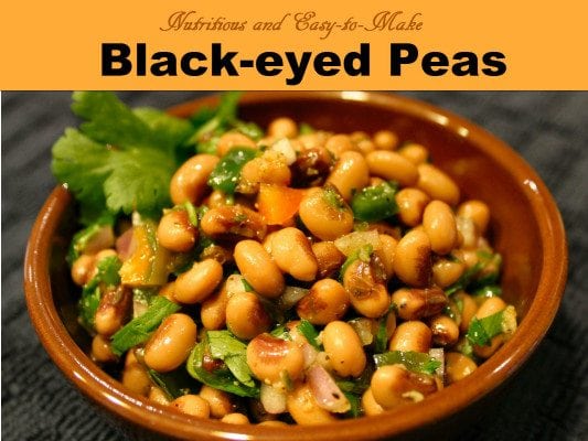 Black eyed peas are so versitile, healthy and easy to make.  Make up a huge batch and then individually freeze them for later use.