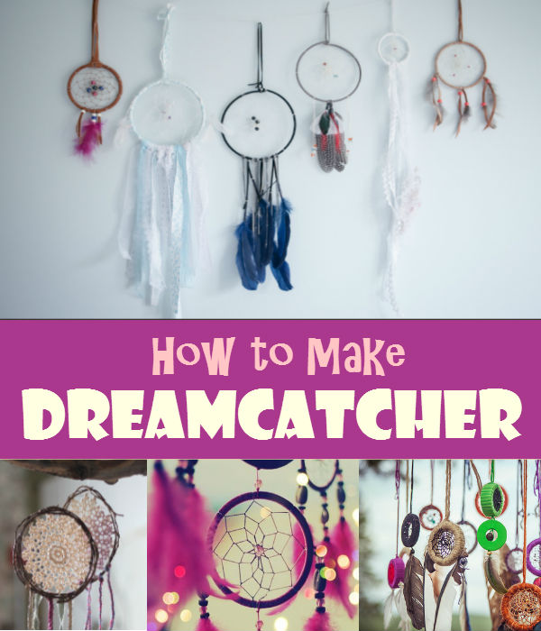 Have a beautiful dream tonight with DIY dreamcatcher. You can give it as present to someone special or to a child.