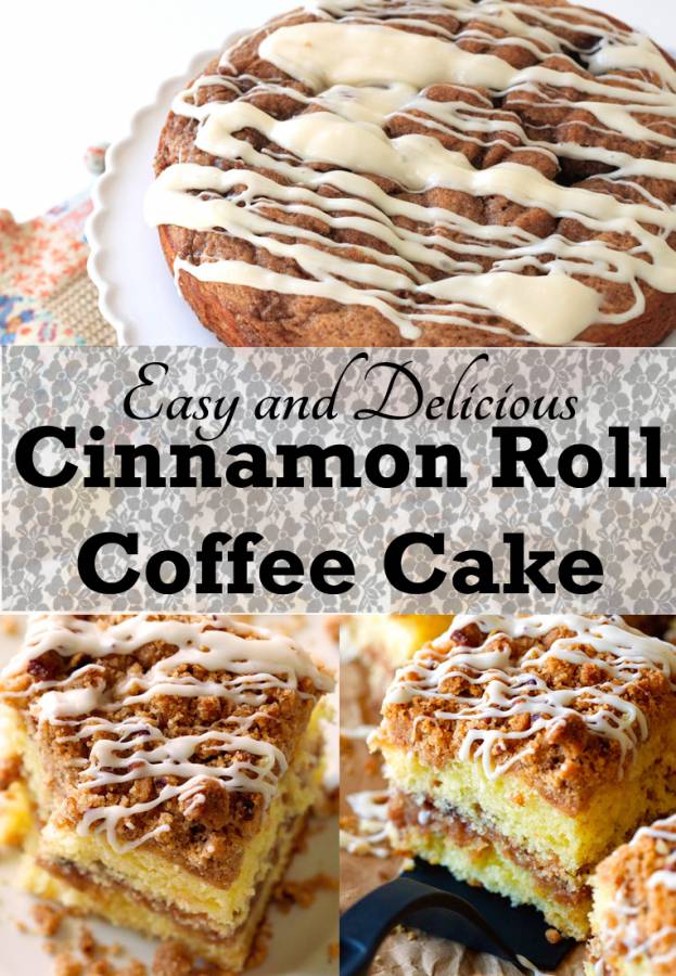 Don't you love waking up to the smell of freshly baked cinnamon rolls? Cinnamon Roll Coffee Cake is a quick and easy breakfast that will have your guests begging for the recipe.