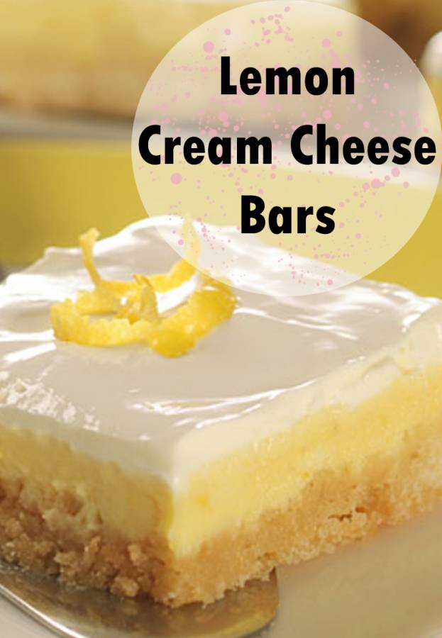 Lemon Cream Cheese Bars - The Budget Diet