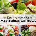 Have you ever had a Burrito Bowl at Chipotle? This is my Mediterranean version, and it's an easy dinner because everyone makes their own just the way they like it.