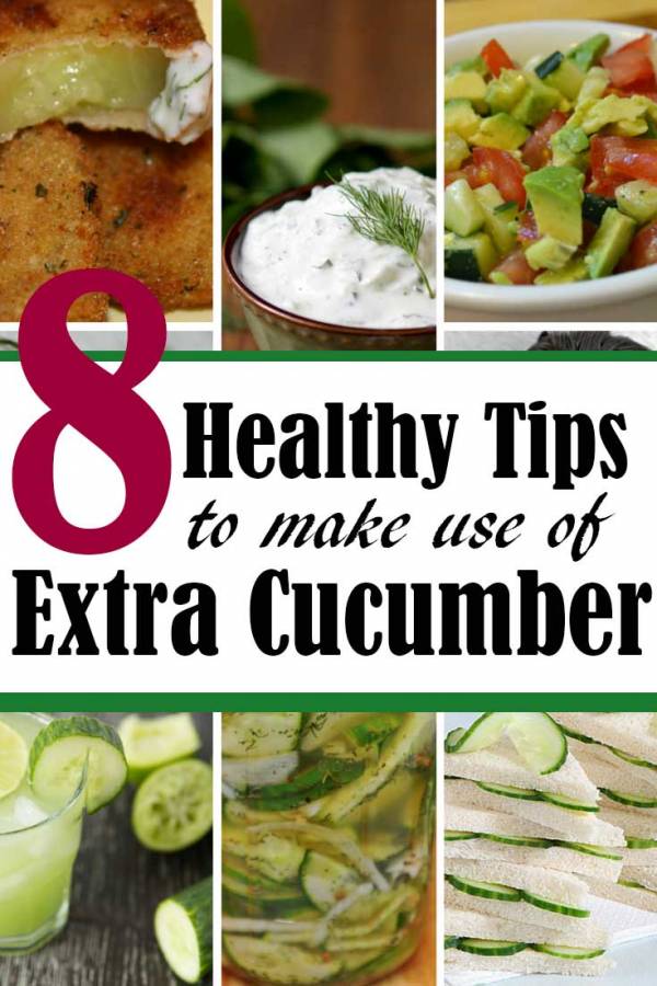 More than enough cucumbers?  Don't let them go to waste.  Here are some ideas what do with extra cucumbers on hand.