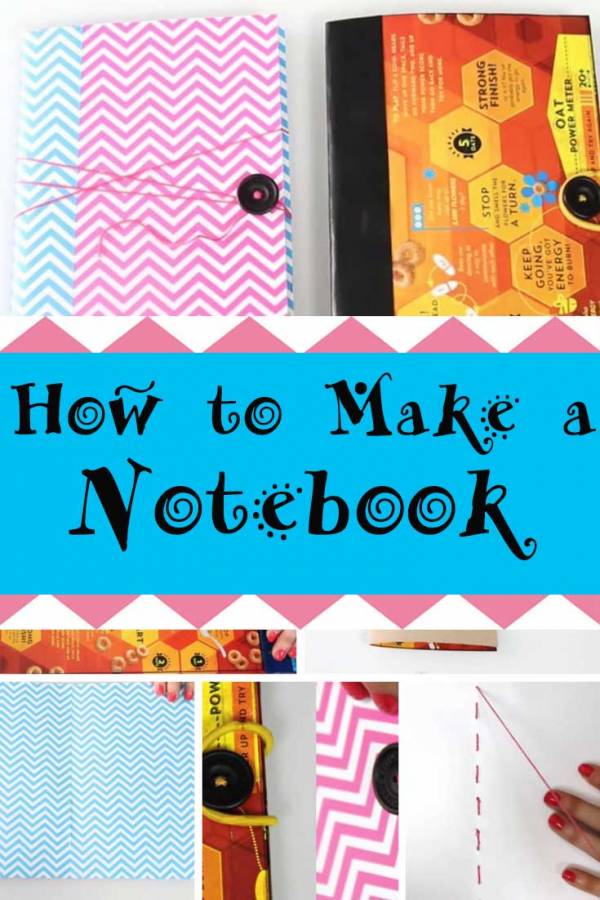 Write down your notes or journal on this DIY notebook. Made from cereal box, it is a useful and beautiful notebook.