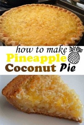 Add a tropical treat to your table with Pineapple Coconut Pie. With only a few ingredients, you make a deliciously rich treat that definitely make you a champion to kids.