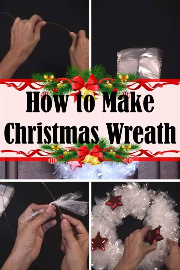 Create a Christmas wreath without breaking your bank. A much better decor than a welcome mat.