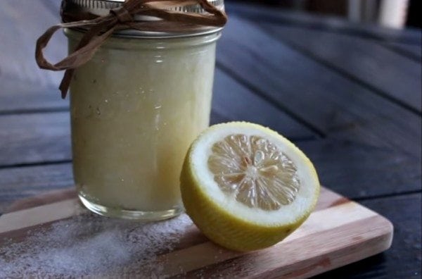 diy lemon sugar scrub