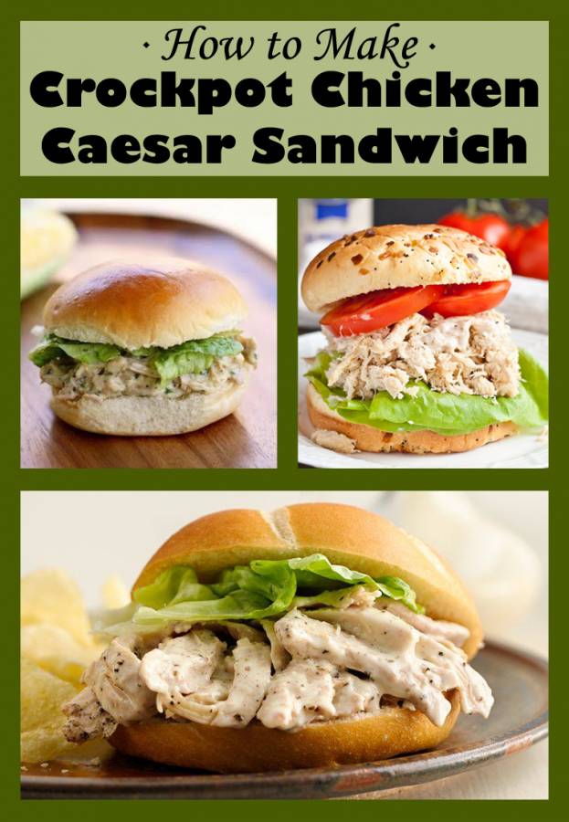 My family has declared Crock Pot Chicken Caesar Sandwiches the best sandwich ever...need I say more? Yes! It's quick and easy thanks to frozen chicken breasts and a crock pot.