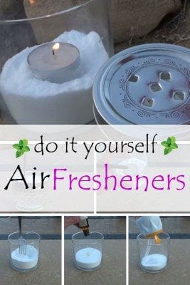 A DIY air fresheners to keep bathroom or kitchen smelling good. No need to buy from local store.