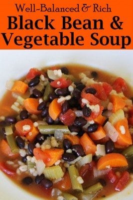 Low in sodium and fat, black bean and vegetable soup is a versatile meal so don't be afraid to make one on your own. Hearty and yummy meal that you can make in a couple of hours. Don't forget to add it to your family's menu.