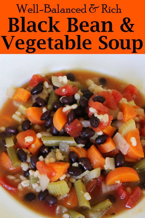 Rich and WellBalanced Black Bean & Vegetable Soup for One Fulfilling