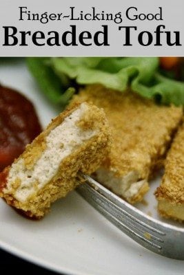 Bring a fun twist to the tasteless tofu with this Breaded Tofu recipe. This is a healthy alternative to the usual all-time favorite kids' finger foods. It's easy and inexpensive to make.