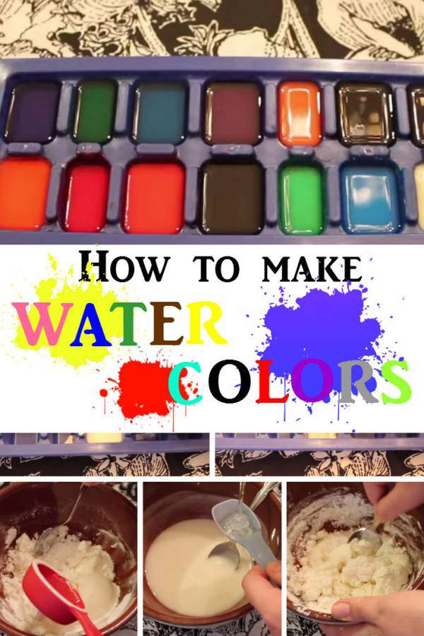 Boost your kids' creativity with DIY water colors. Make one on your own instead of buying from local store.