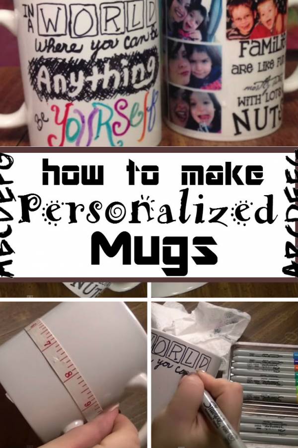 Bring a creative twist to your plain white mugs with DIY personalized mugs. It brings a personal touch to your mugs.