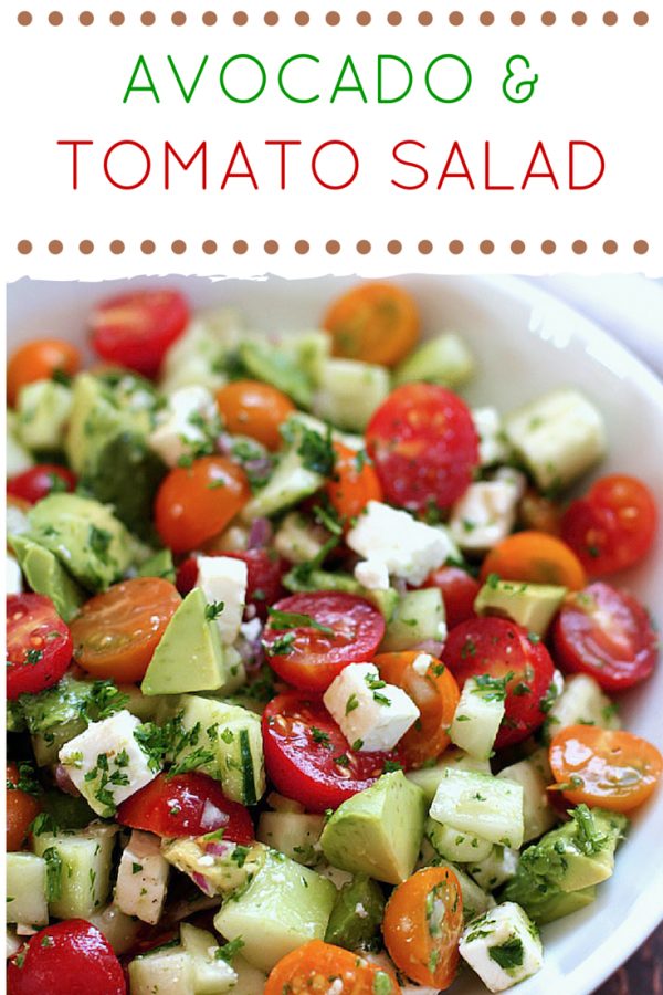 You won't have to spend hours in the kitchen preparing for a delicious meal. With Avocado and Tomato Salad, you only need 10 minutes and you can enjoy a healthy, satisfying meal that you can even share with your family. Add this to your menu!