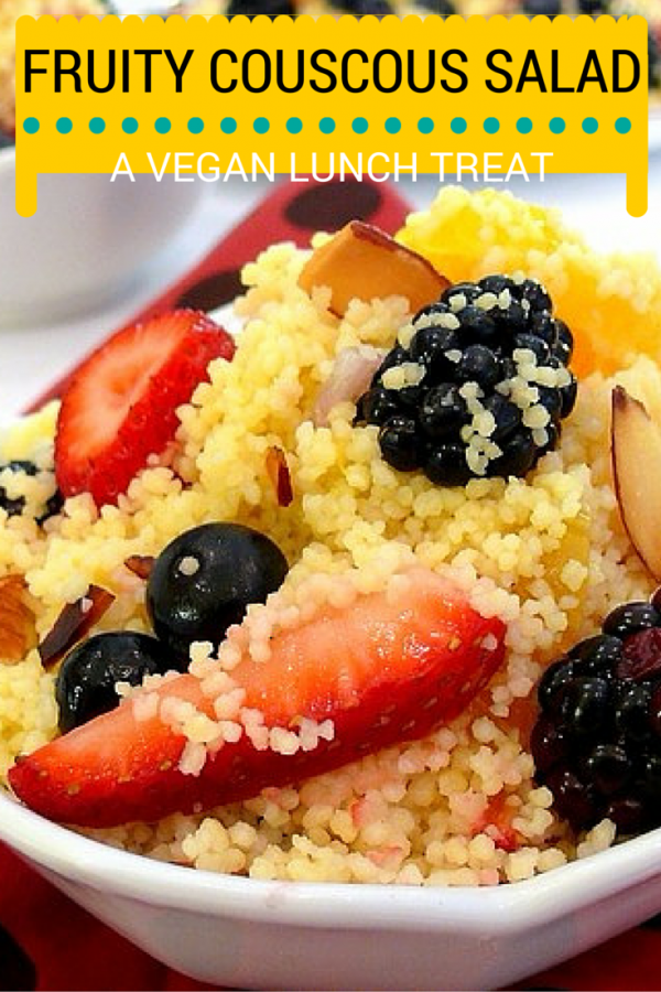 Fruity Couscous Salad is a fruit-studded salad perfect for veggie lovers. It's healthy, tasty and the recipe is easy-to follow. Moreover, it won't take much of your time to prepare.