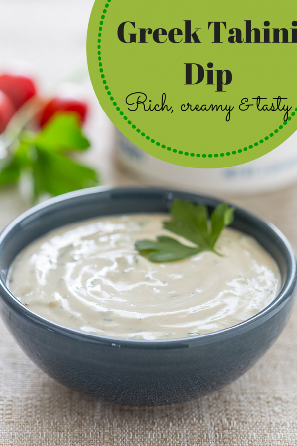 Greek Tahini Dip is an original sauce made from sesame seeds. A versatile seeds as you can make it as sauce or sandwich spread depending on your preferences. Dip your flavorful foods!