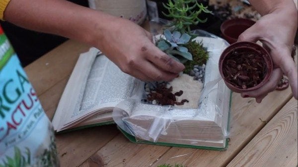 DIY Vintage Fairy Garden Book