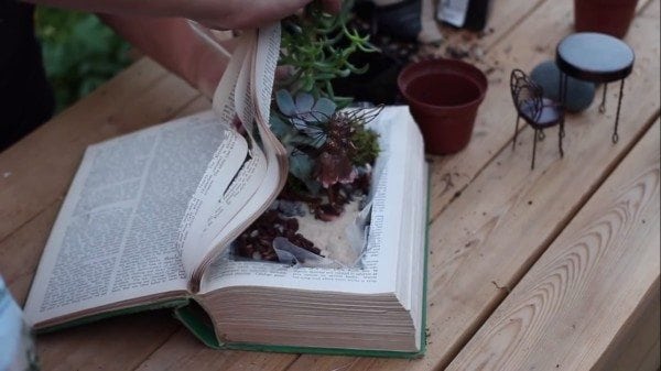 DIY Vintage Fairy Garden Book