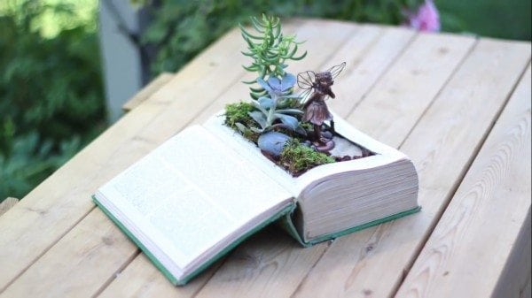 DIY Vintage Fairy Garden Book