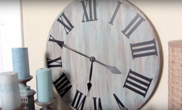 diy rustic wall clock