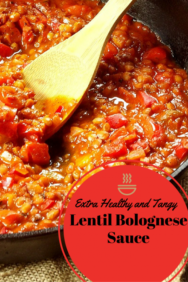 Extra healthy and tangy Lentil Bolognese Sauce that brings a vegan twist to the common pasta sauce. It's a healthy and delicious sauce that takes only 45 minutes to prepare.