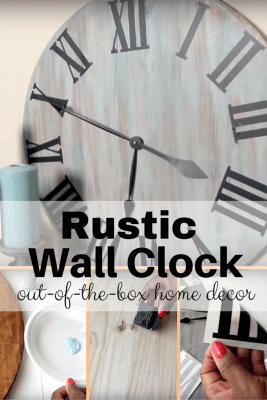 An elegant addition to your wall. A DIY rustic wall clock that won't take much of your time.