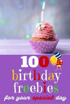101 Companies Offering Birthday Freebies - The Budget Diet
