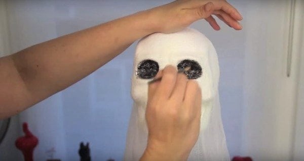 diy cheese cloth ghost